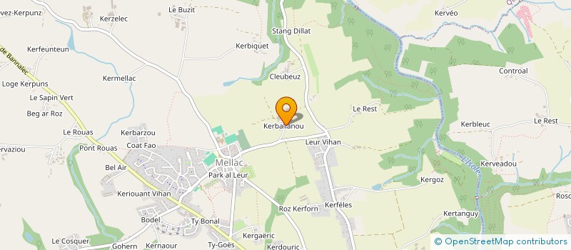 localisation de l'entreprise GAEC DE KERBANNALOU à MELLAC