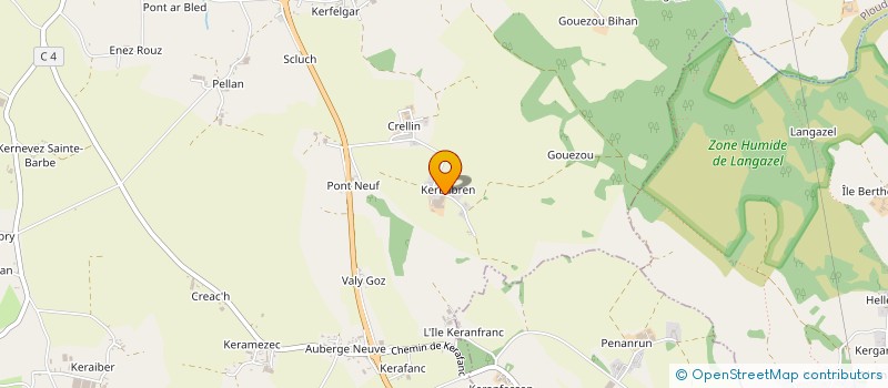 localisation de l'entreprise GAEC DE KERBILBREN  PLOUDANIEL