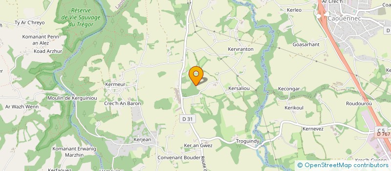 localisation de l'entreprise GAEC DE KERBRUNEC à TONQUEDEC