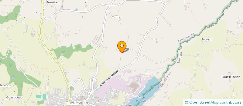 localisation de l'entreprise GAEC DE KERDENNET à GUERLESQUIN