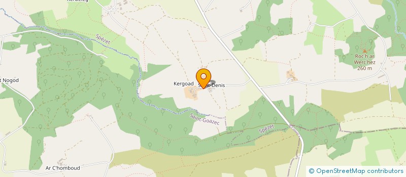 localisation de l'entreprise GAEC DE KERGOAT à SPEZET