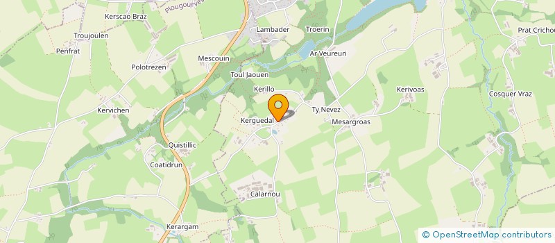 localisation de l'entreprise GAEC DE KERGUEDAL  PLOUVORN