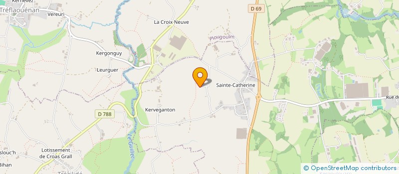 localisation de l'entreprise GAEC DE KERGUELVEZ à MESPAUL