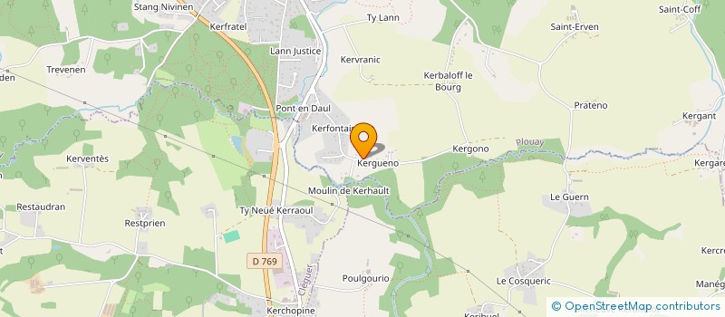 localisation de l'entreprise GAEC DE KERGUENO à INGUINIEL