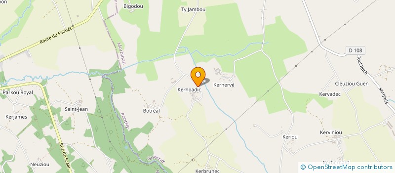 localisation de l'entreprise GAEC DE KERHOADIC à GUISCRIFF