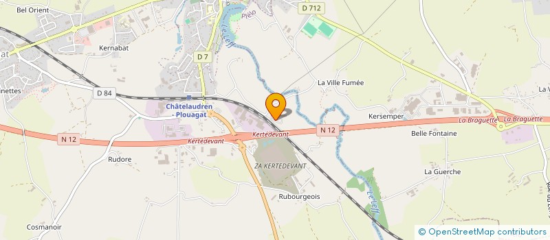 localisation de l'entreprise GAEC DE KERICHARD à CHATELAUDREN-PLOUAGAT