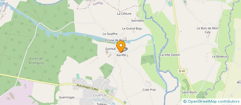 localisation de l'entreprise GAEC DE KERIFFE à GUELTAS