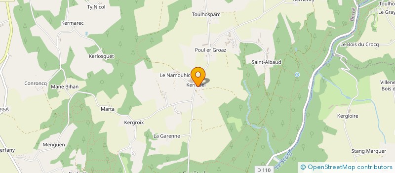 localisation de l'entreprise GAEC DE KERIHUEL  BERNE