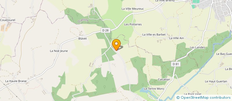 localisation de l'entreprise GAEC DE KERILYS à HENON