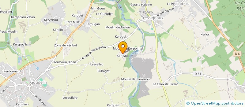 localisation de l'entreprise GAEC DE KERJOIE à GOUDELIN