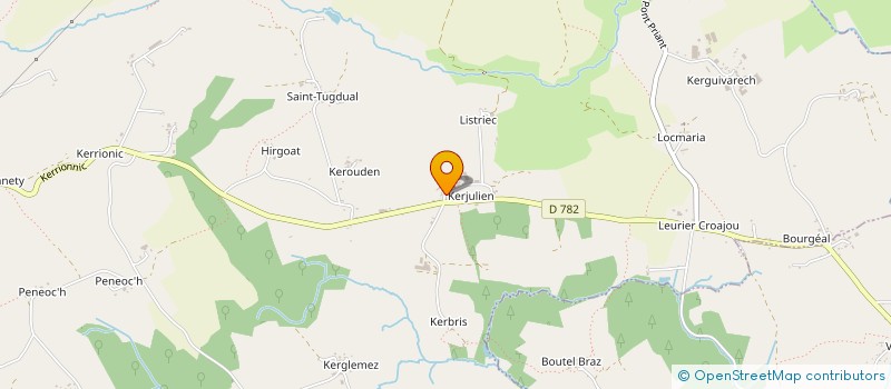 localisation de l'entreprise GAEC DE KERJULIEN à GUISCRIFF