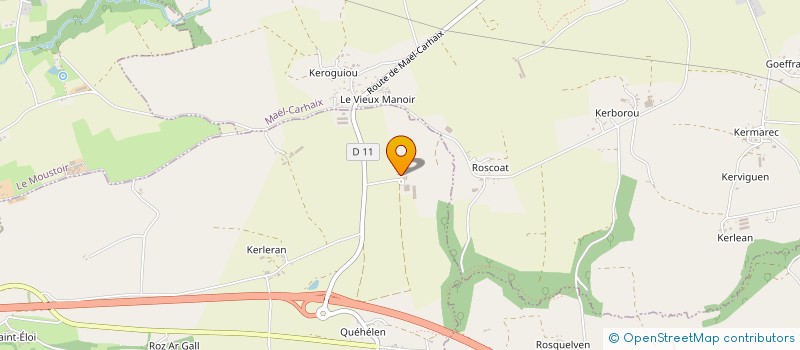 localisation de l'entreprise GAEC DE KERLAND à PAULE