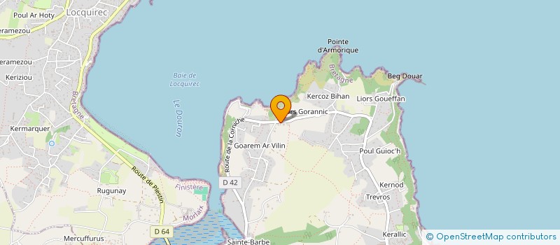 localisation de l'entreprise GAEC DE KERMABALEN à PLUFUR
