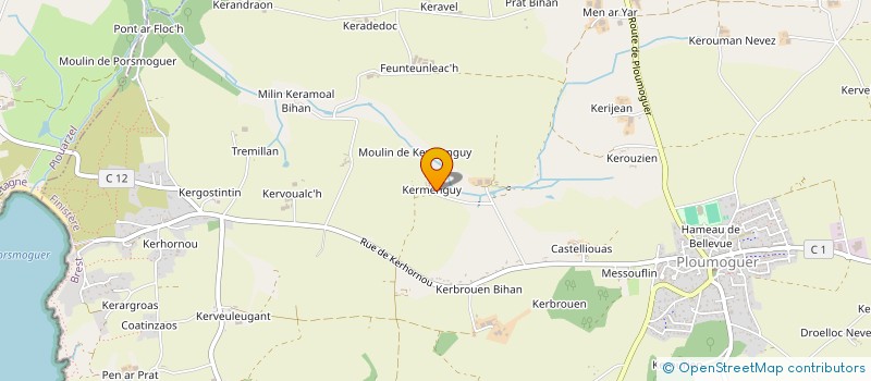 localisation de l'entreprise GAEC DE KERMENGUY à BRELES