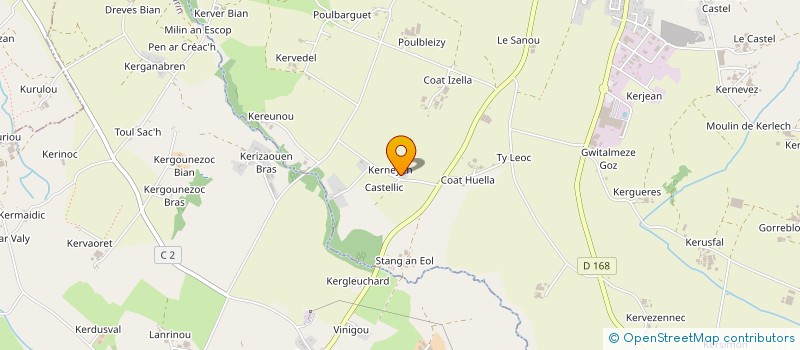 localisation de l'entreprise GAEC DE KERMERRIEN à PLOURIN