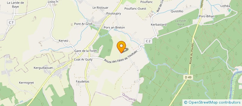 localisation de l'entreprise GAEC DE KERNESTOUR à MELLAC