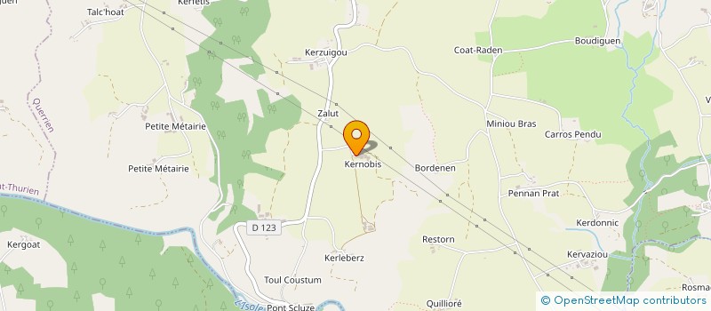 localisation de l'entreprise GAEC DE KERNOBIS  QUERRIEN