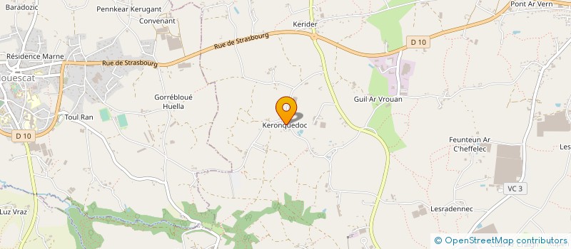 localisation de l'entreprise GAEC DE KERONQUEDOC à CLEDER