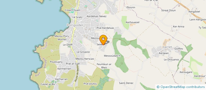 localisation de l'entreprise GAEC DE KEROUGANT à PORSPODER