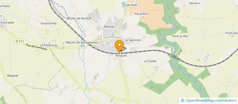 localisation de l'entreprise GAEC DE KERRIOUROUX à PLOUNEVENTER
