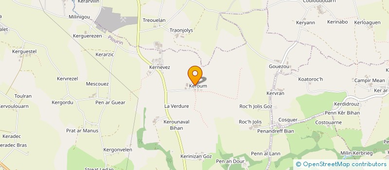 localisation de l'entreprise GAEC DE KERROUMP GOZ à PLOURIN