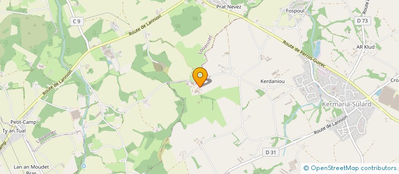 localisation de l'entreprise GAEC DE KERSAMSON à KERMARIA-SULARD