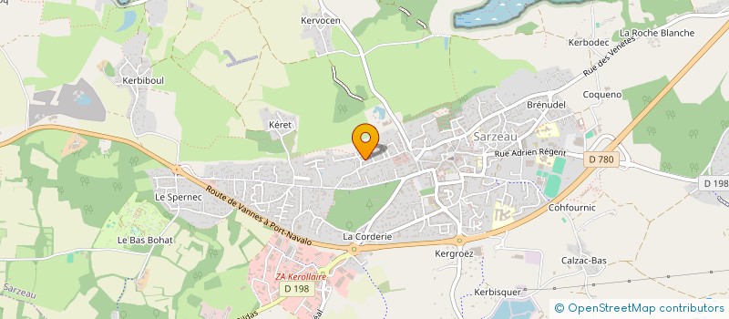 localisation de l'entreprise GAEC DE KERVAIL  SARZEAU