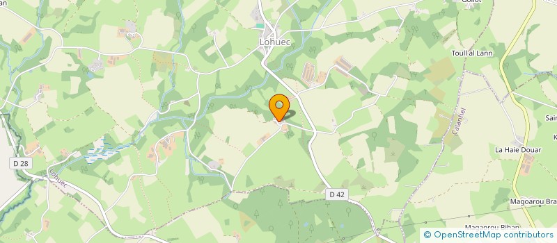 localisation de l'entreprise GAEC DE KERVRAN VRAZ à LOHUEC