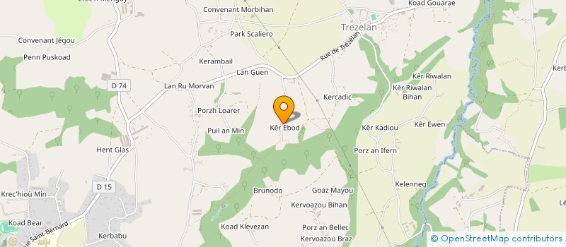localisation de l'entreprise GAEC DE KERYVON à PRAT