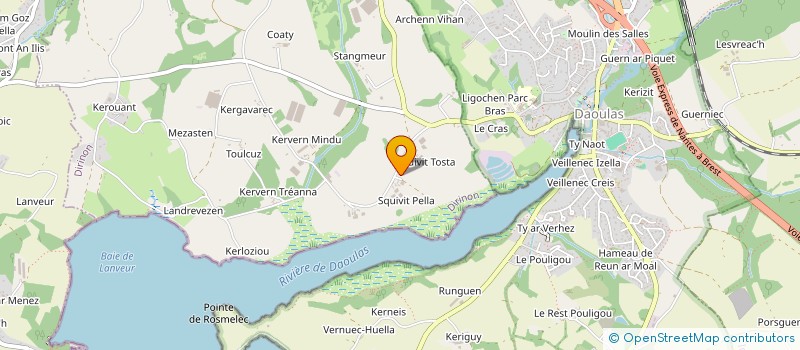 localisation de l'entreprise GAEC DE KICHENN AN AOD  DIRINON