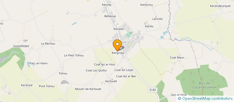 localisation de l'entreprise GAEC DE KOST AR MINEZ à PAULE