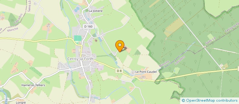 localisation de l'entreprise GAEC DE L'ABBAYE à CERISY-LA-FORET