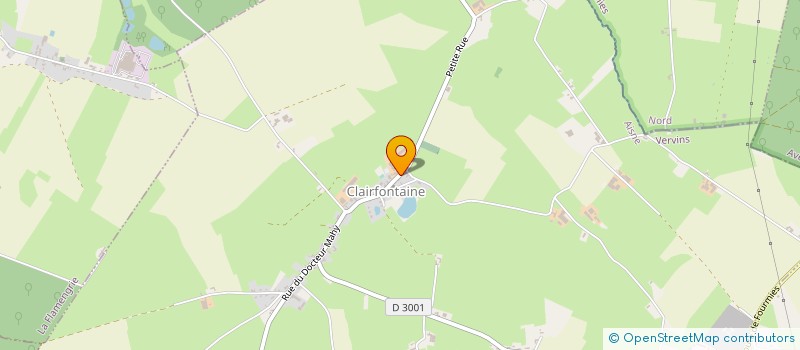 localisation de l'entreprise GAEC DE L'ABBAYE à CLAIRFONTAINE