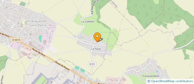 localisation de l'entreprise GAEC DE L ABREUVOIR  FRANQUEVILLE-SAINT-PIERRE