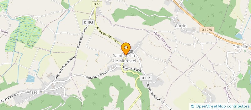 localisation de l'entreprise GAEC DE L'ABREUVOIR à SAINT-SORLIN-DE-MORESTEL