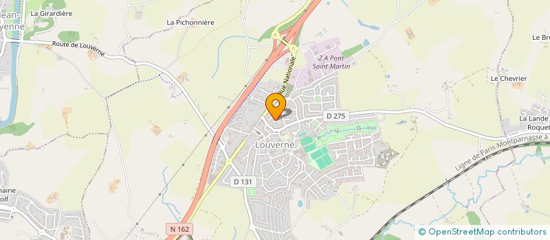 localisation de l'entreprise GAEC DE L ADRIER à LA CHAPELLE-ANTHENAISE