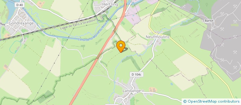 localisation de l'entreprise GAEC DE L'AGNEAU LORRAIN  FOULCREY