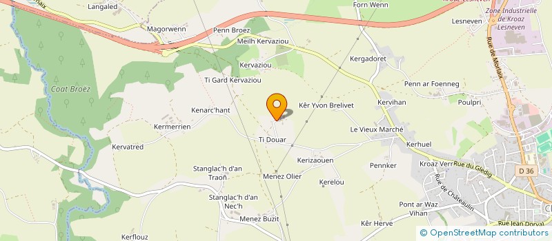 localisation de l'entreprise GAEC DE L'AIR N'OEUF à CHATEAUNEUF-DU-FAOU