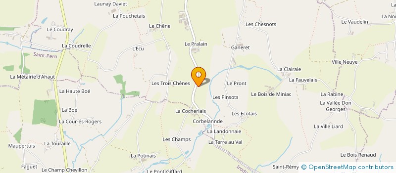 localisation de l'entreprise GAEC DE L'AMBITION  MINIAC-SOUS-BECHEREL