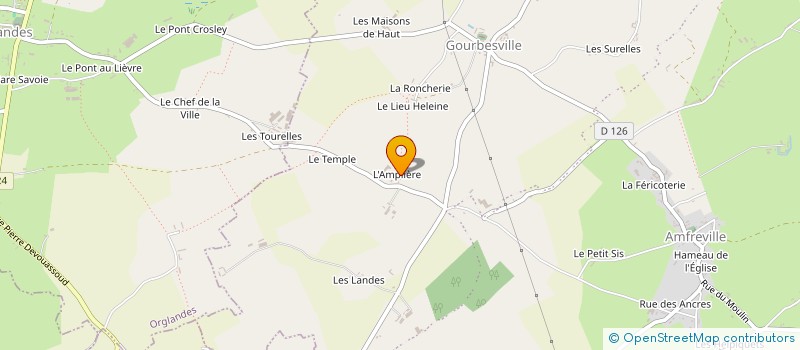 localisation de l'entreprise GAEC DE L'AMPLIERE à PICAUVILLE