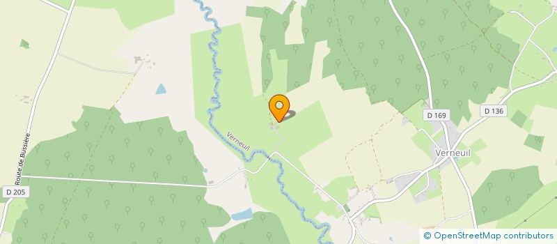 localisation de l'entreprise GAEC DE L'ANDARGE  VERNEUIL