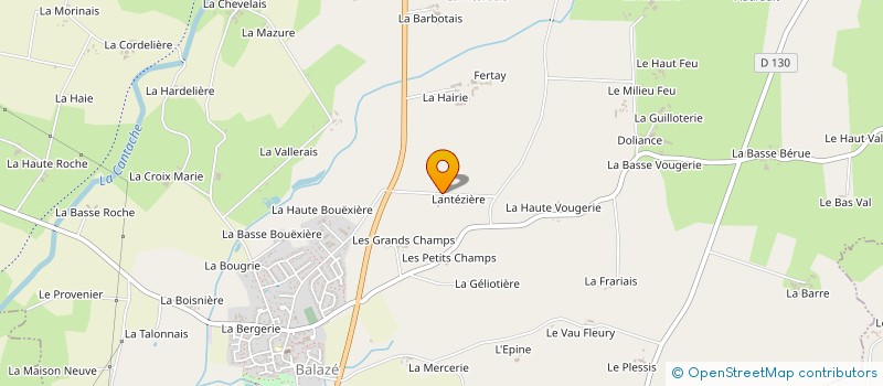 localisation de l'entreprise GAEC DE L'ANTEZIERE à BALAZE