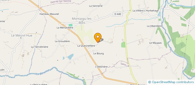 localisation de l'entreprise GAEC DE L'ANTILLIERE à MONTAIGU-LES-BOIS