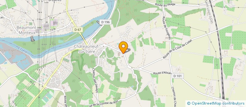 localisation de l'entreprise GAEC DE L ARDOISE à CHATEAUNEUF-SUR-ISERE