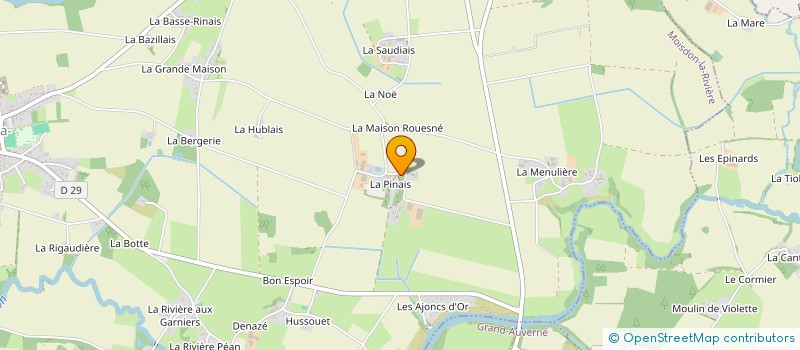 localisation de l'entreprise GAEC DE L ARDOISIERE à MOISDON-LA-RIVIERE