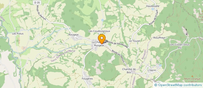 localisation de l'entreprise GAEC DE L ARTISOU à ROSIERES