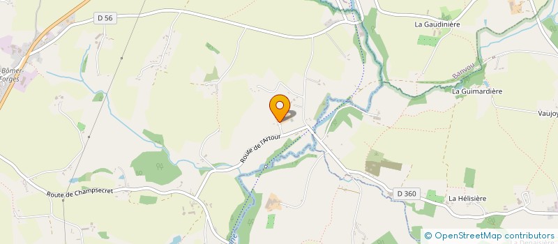 localisation de l'entreprise GAEC DE L'ARTOUR à DOMFRONT-EN-POIRAIE