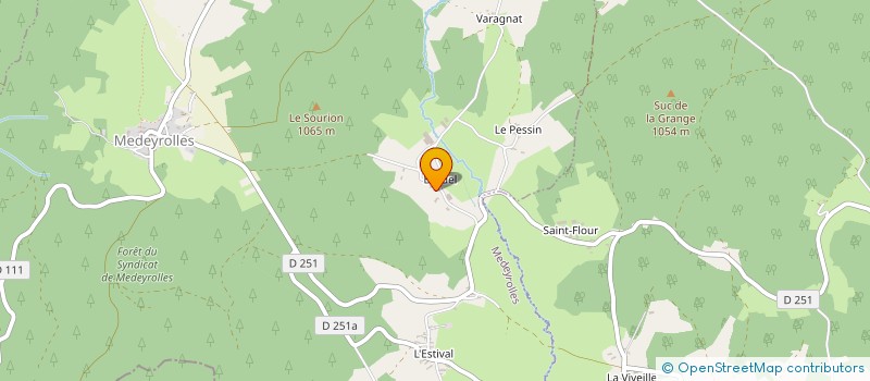 localisation de l'entreprise GAEC DE L ARZON à MEDEYROLLES