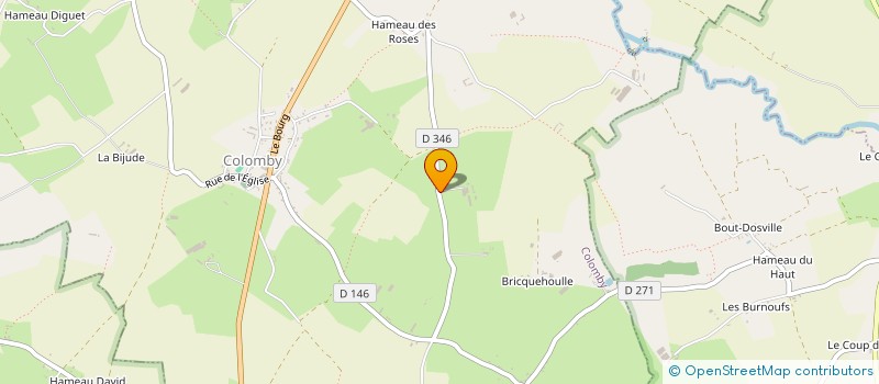 localisation de l'entreprise GAEC DE L'AUBEPINE  COLOMBY