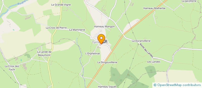 localisation de l'entreprise GAEC DE L'AUBIER à TAMERVILLE